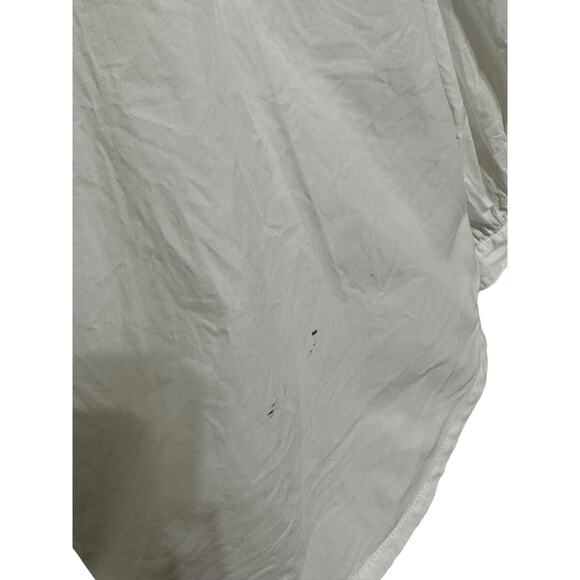 J.CREW Classic Women's Classic-fit collarless puff-sleeve shirt size 20 #Bb232‎ - Picture 4 of 7